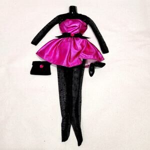 Barbie Fashion Avenue #14980 Purple Black Party Dress Outfit Clothes 1995